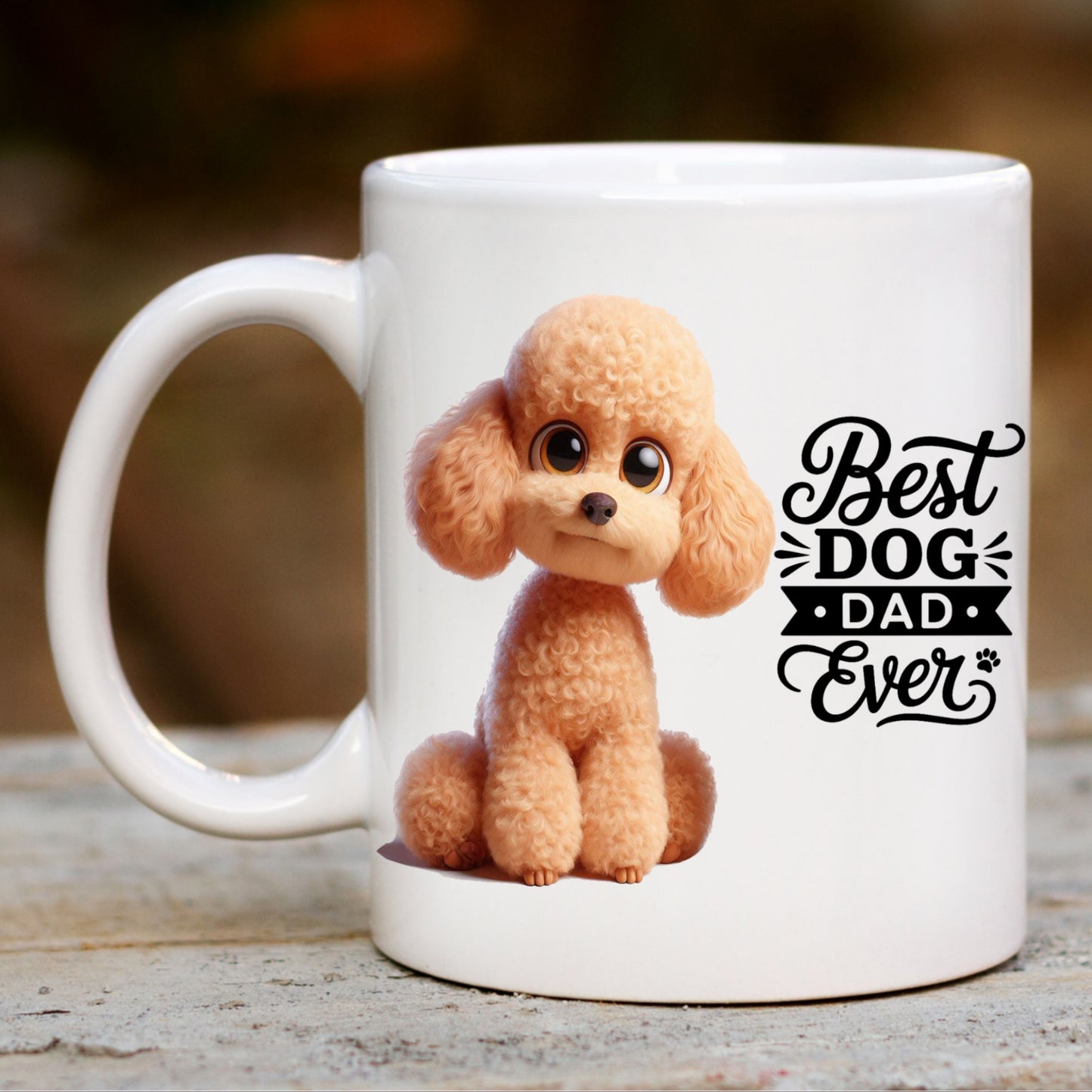 Miniature Poodle - Father's Day Card