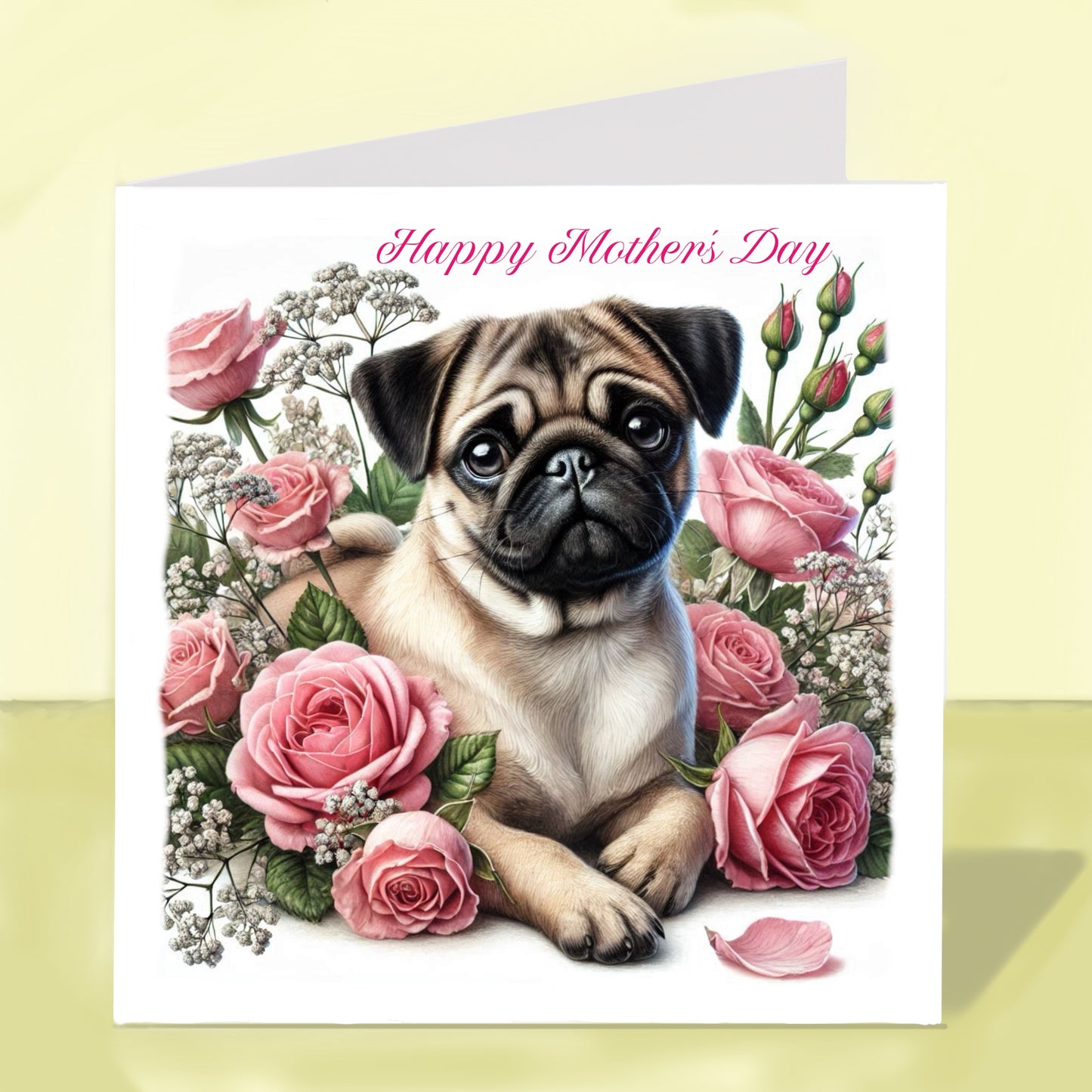 Pug Mother's Day Card