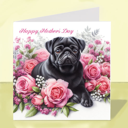 Pug Mother's Day Card