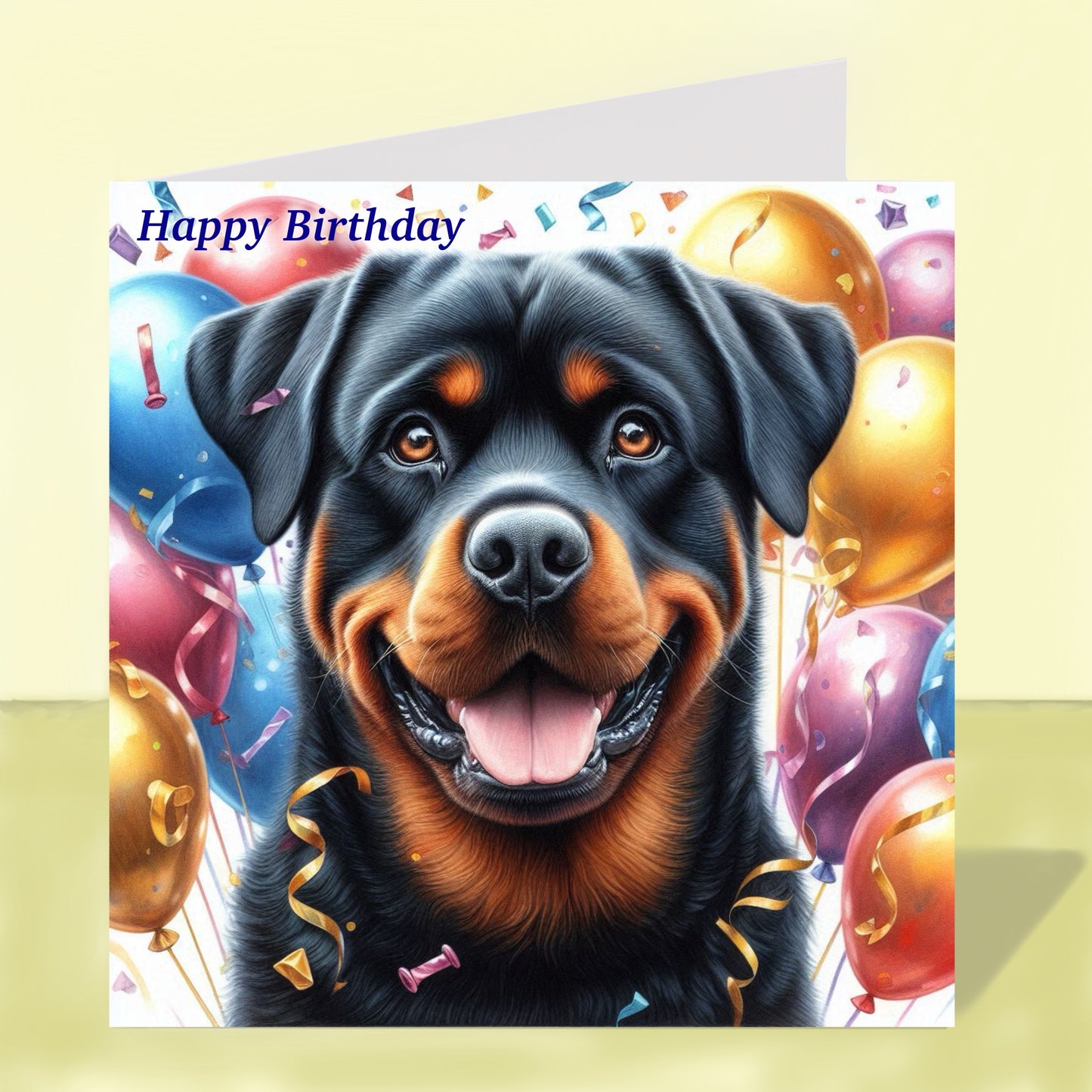 Rottweiler Birthday Card