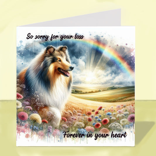 Rough Collie - Sorry For Your Loss Card