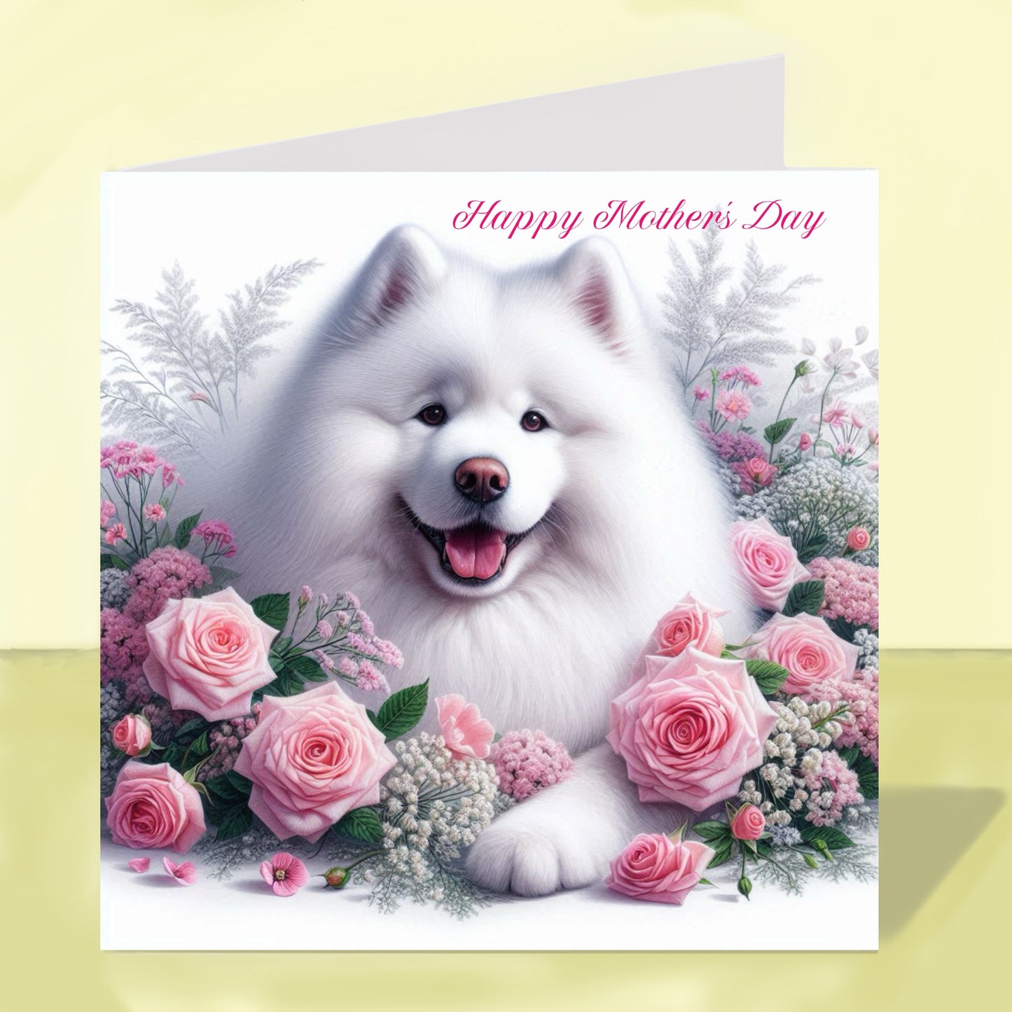 Samoyed Mother's Day Card