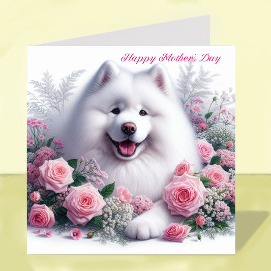 Samoyed Mother's Day Card