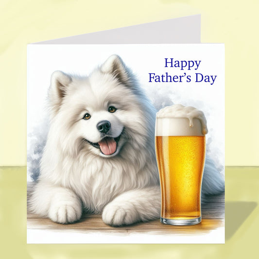 Samoyed - Father's Day Card