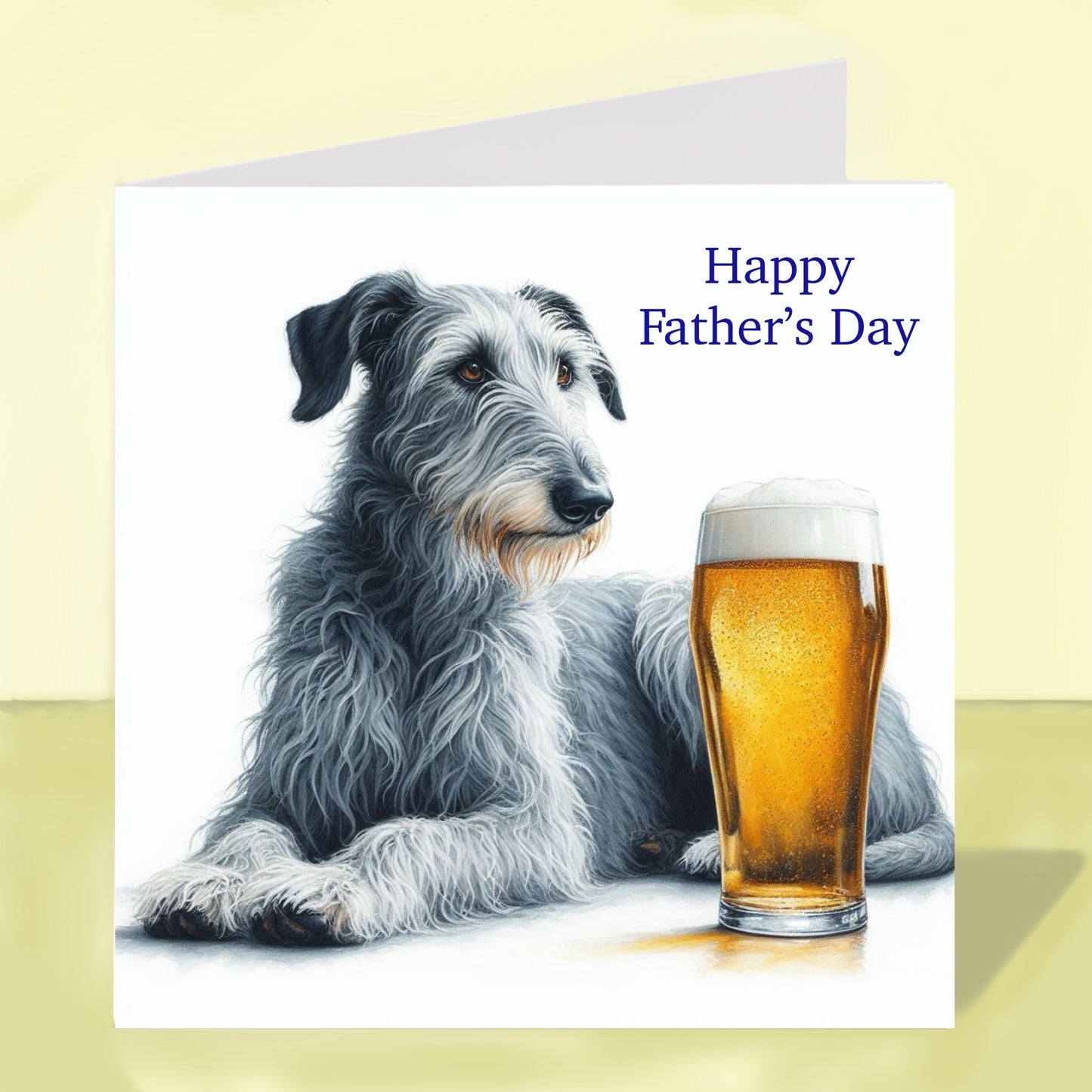 Scottish Deerhound - Father's Day Card