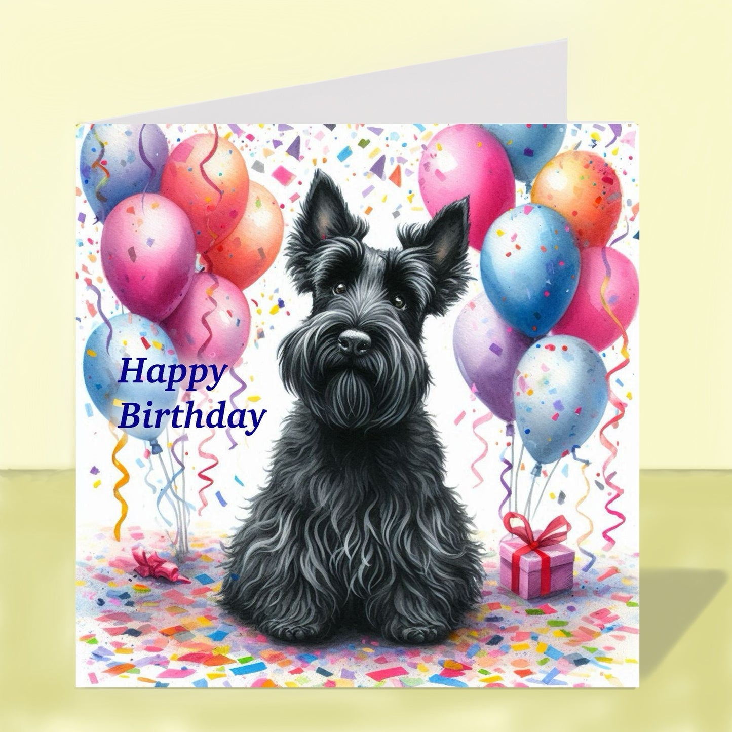 Scottish Terrier - Birthday Card
