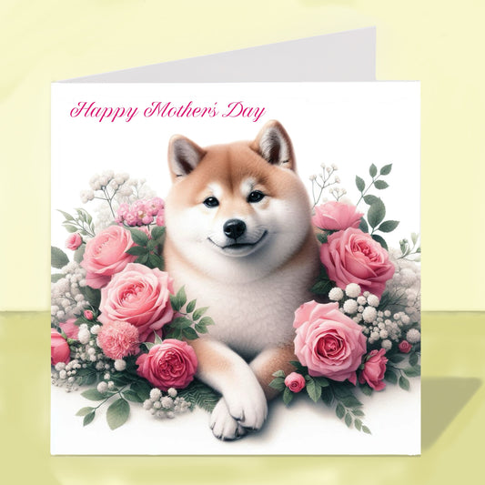 Shiba Inu Mother's Day Card