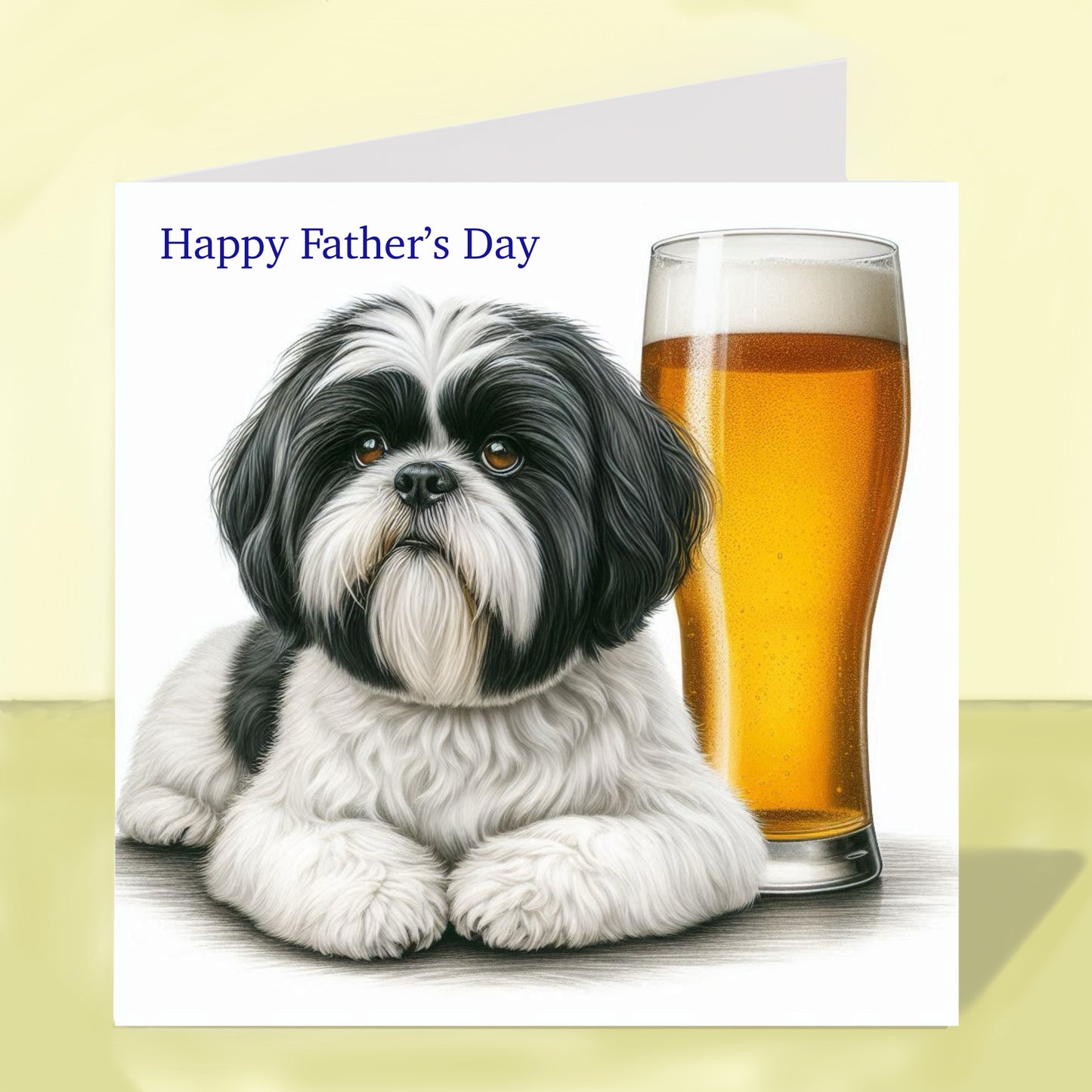 Shih Tzu - Father's Day Card