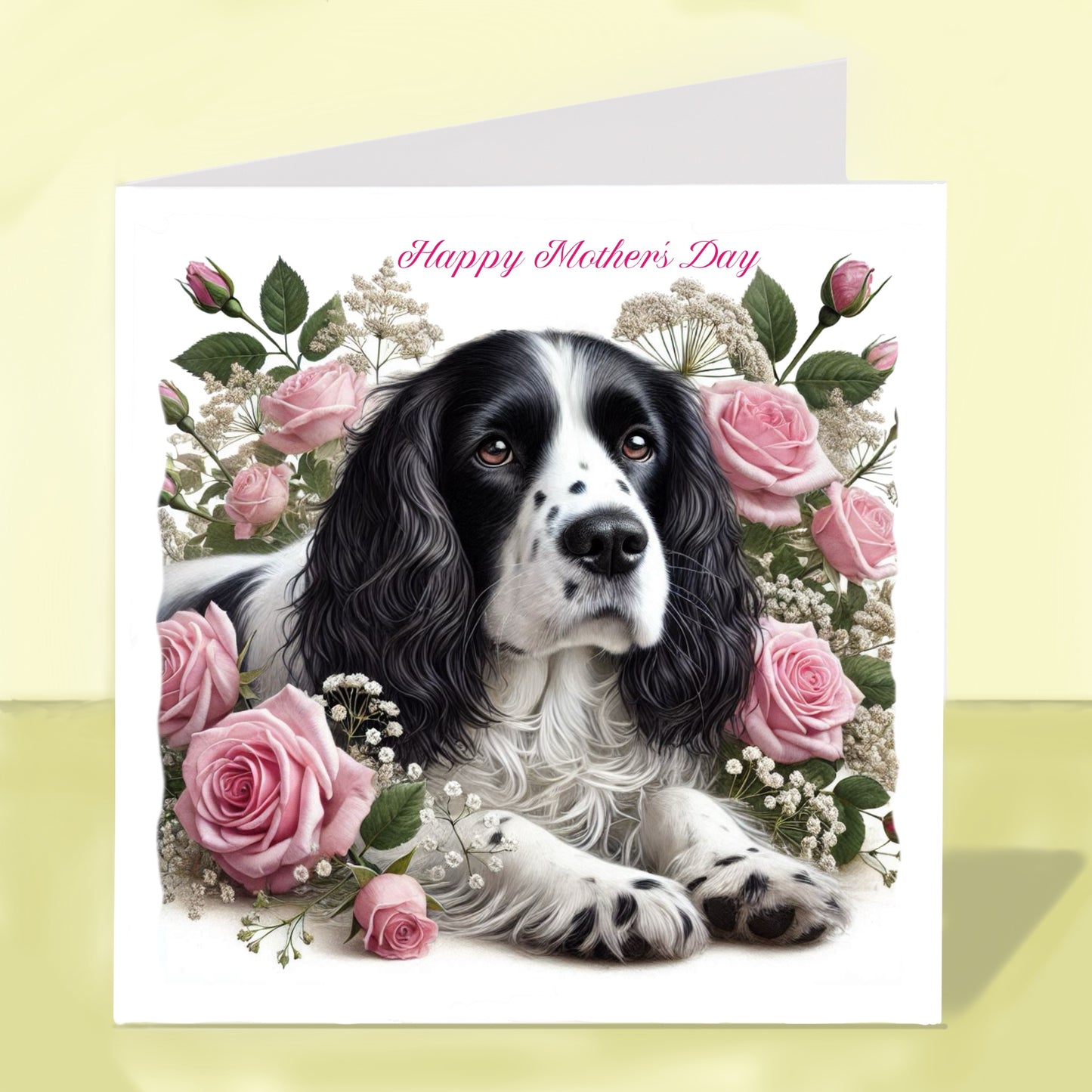 Springer Spaniel Mother's Day Card
