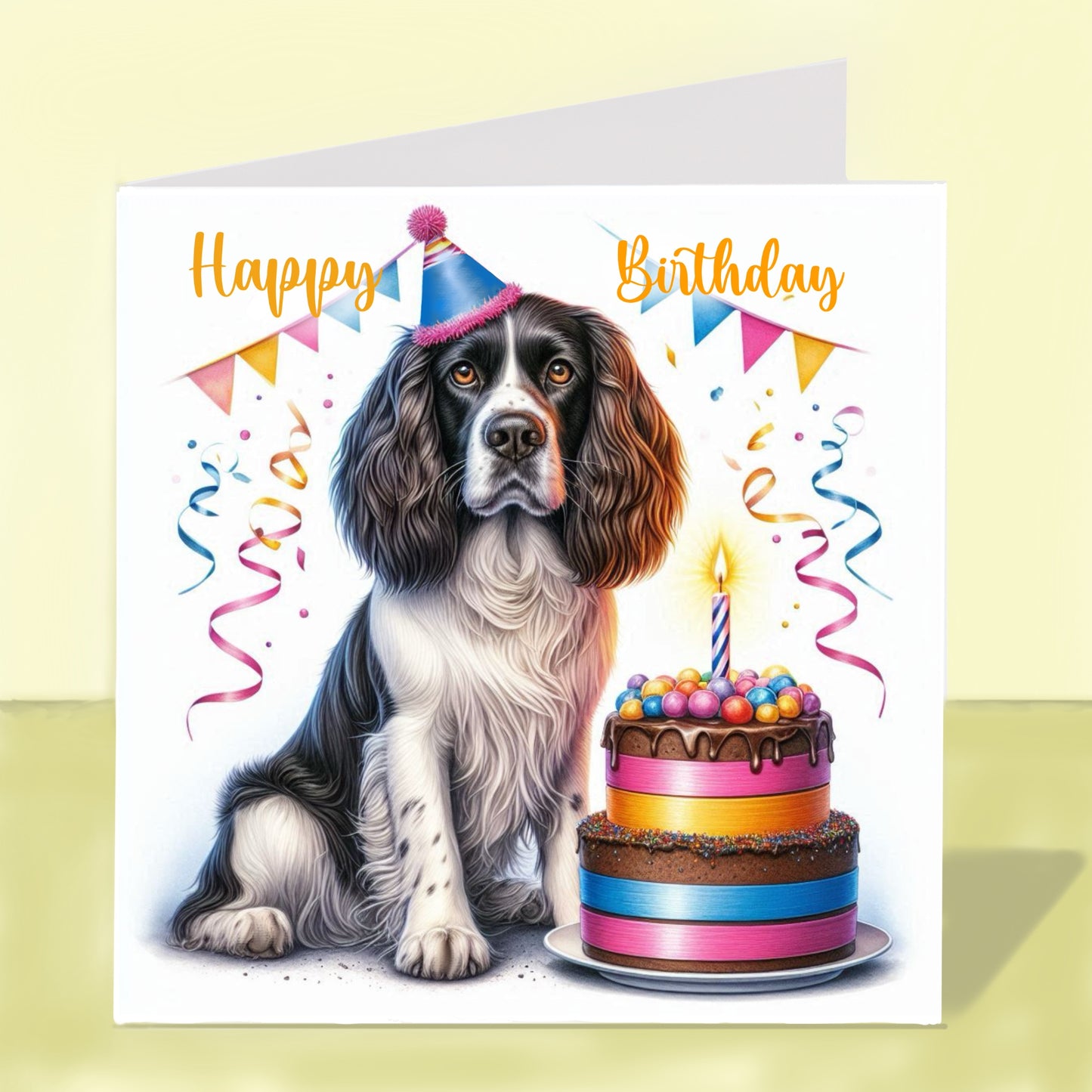 Springer Spaniel - Birthday Card