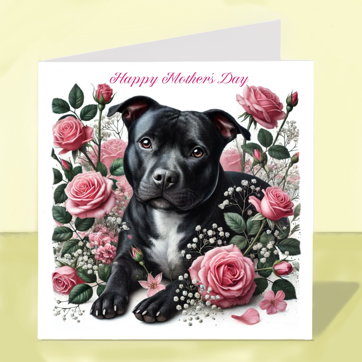 Staffordshire Bull Terrier Mother's Day Cards