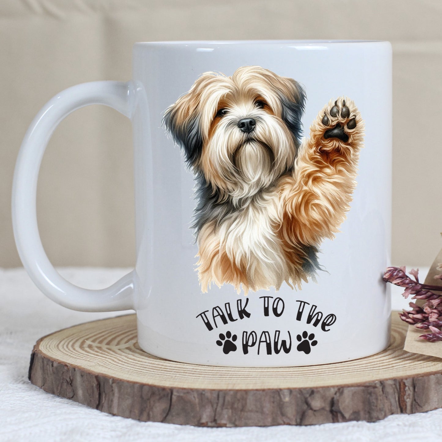 Tibetan Terrier - Talk To The Paw Mug