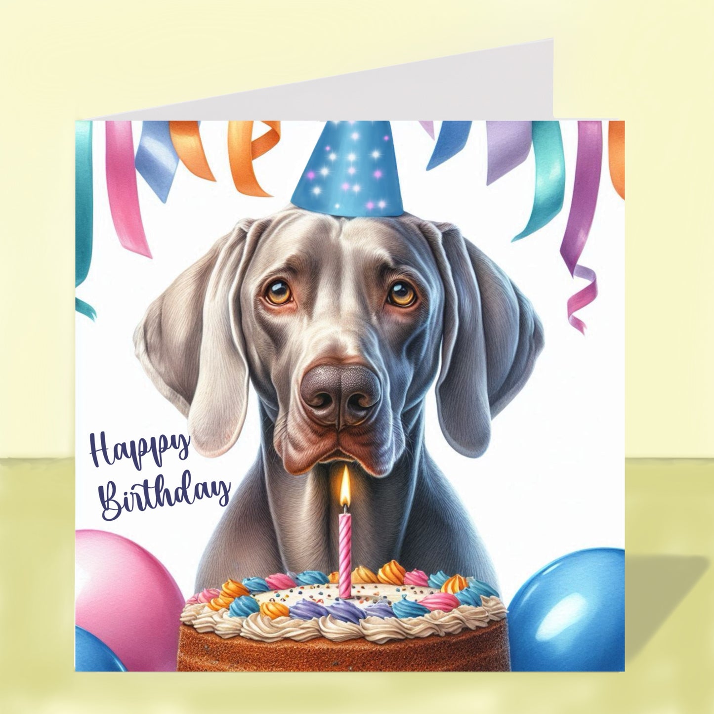 Weimaraner Birthday Card