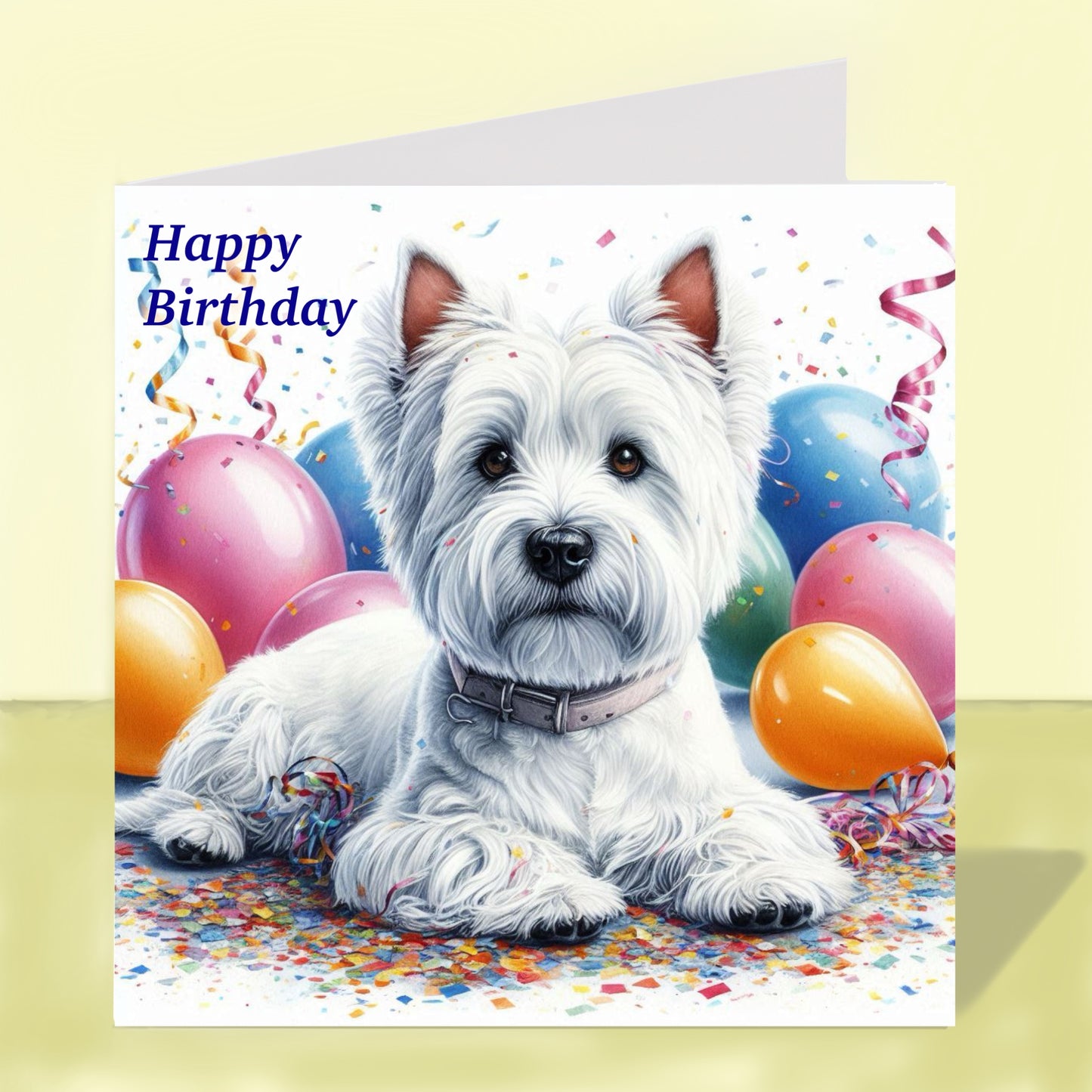 West Highland Terrier - Birthday Card