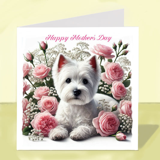 West Highland Terrier Mother's Day Card