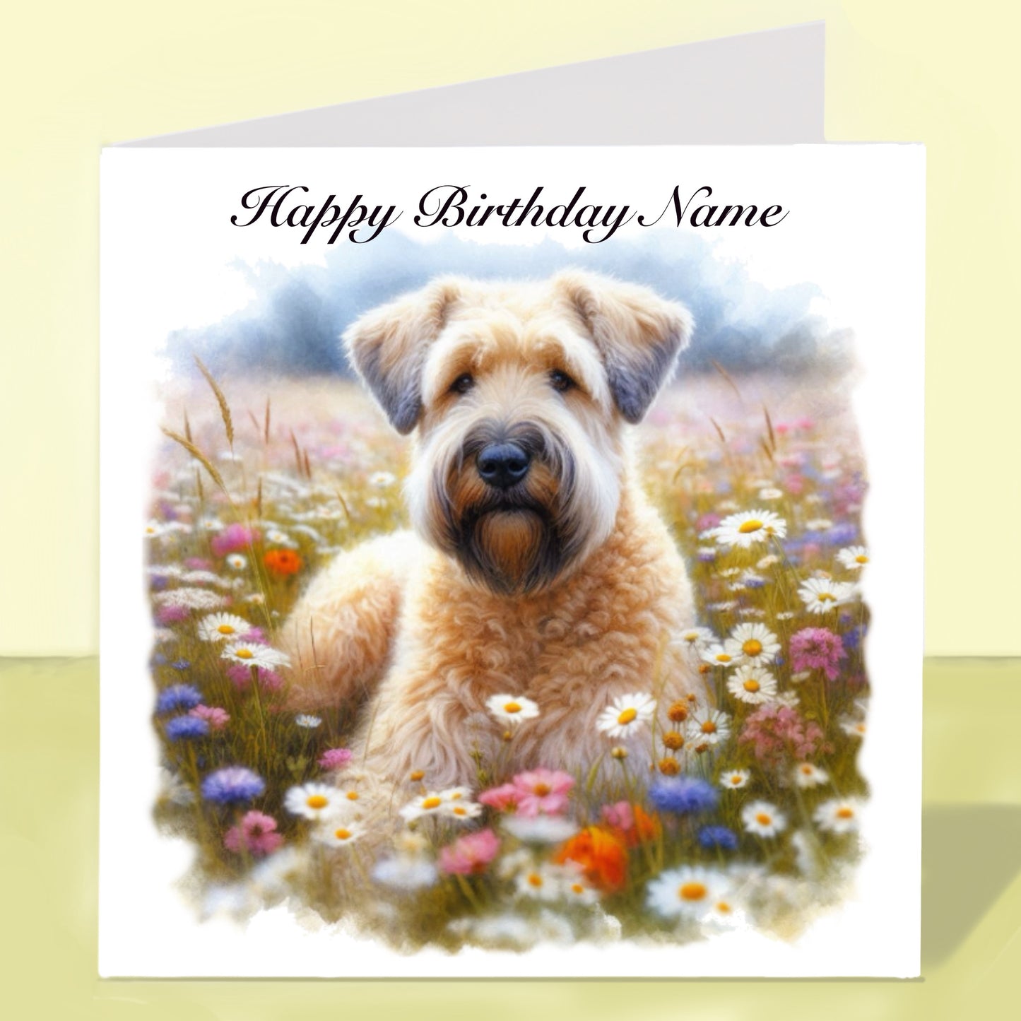 Wheaten Terrier Birthday Card - Personalised