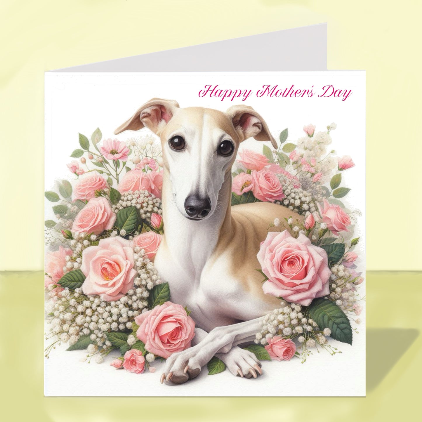 Whippet Mother's Day Card