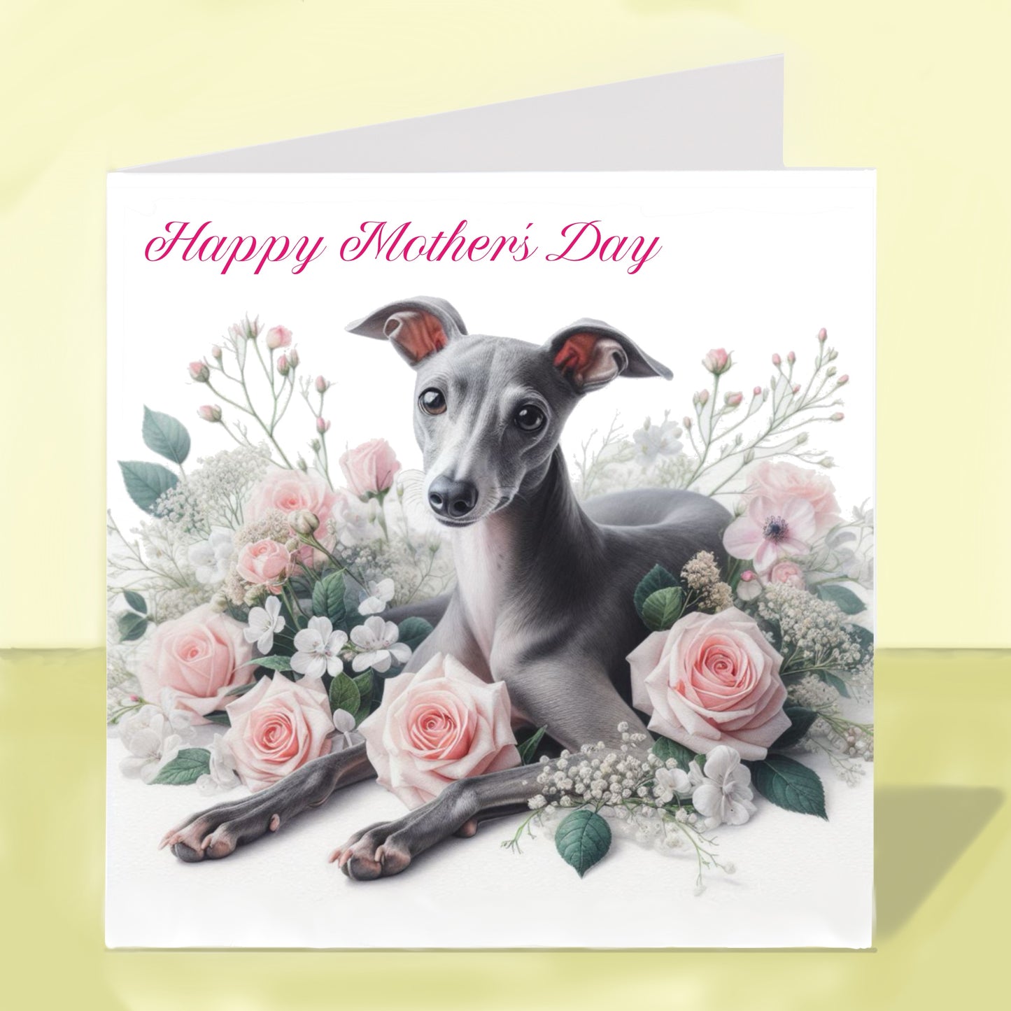 Whippet Mother's Day Card