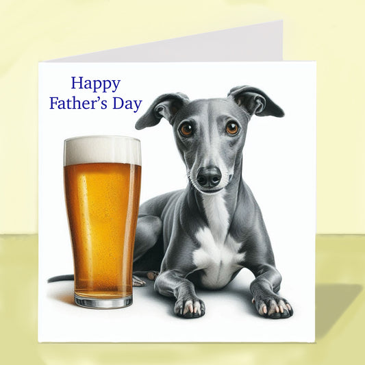 Whippet - Father's Day Card