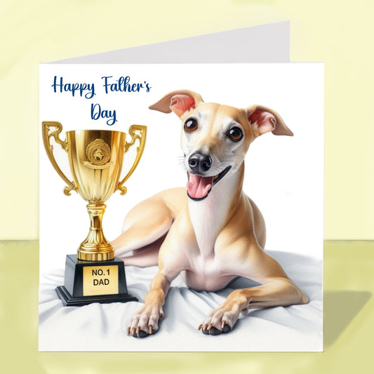 Whippet - Father's Day Card