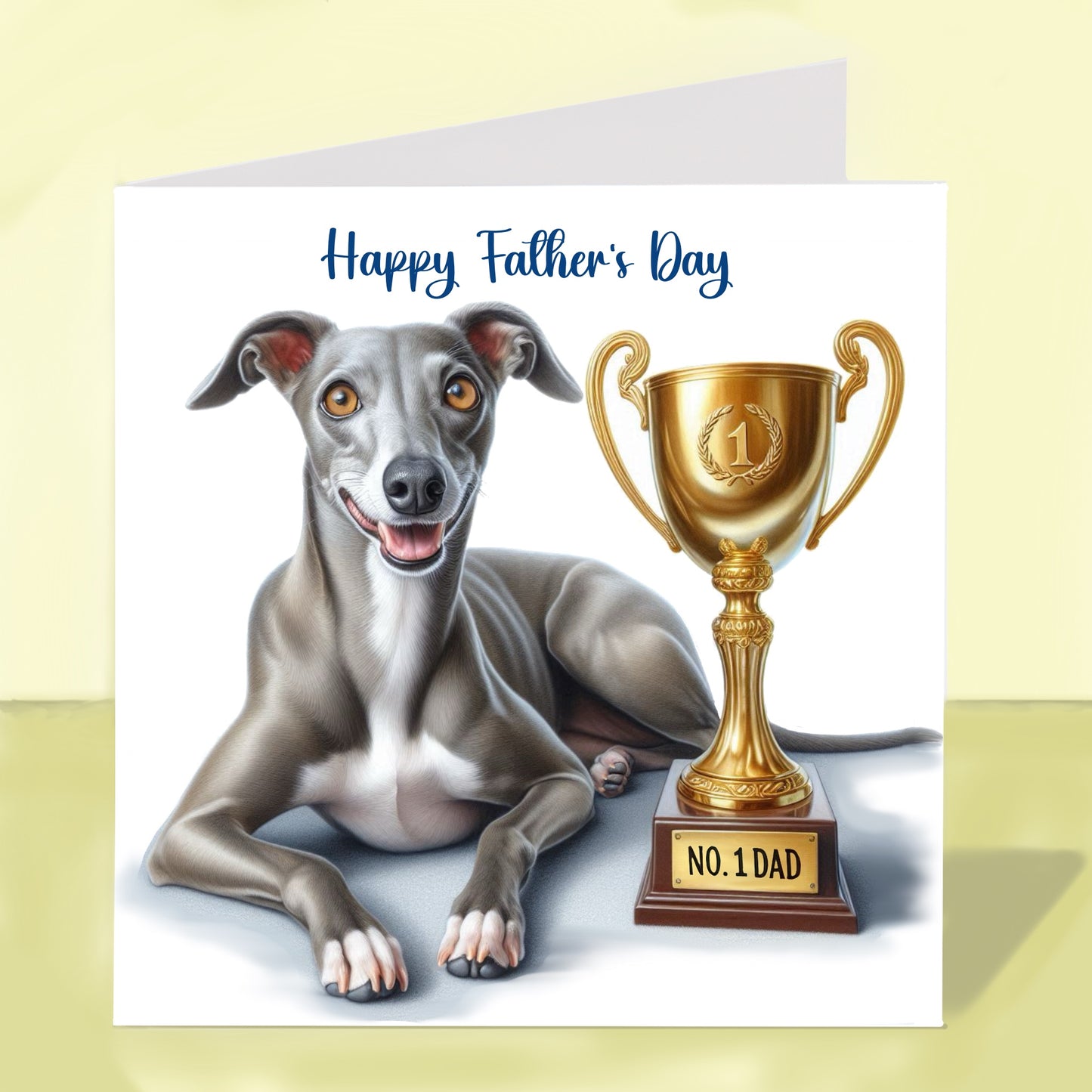 Whippet - Father's Day Card