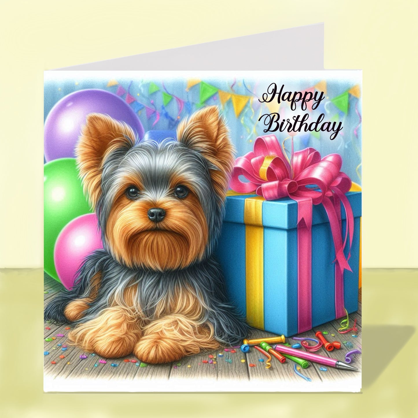 Yorkshire Terrier - Birthday Card