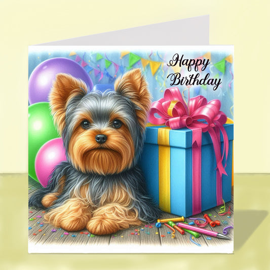 Yorkshire Terrier - Birthday Card
