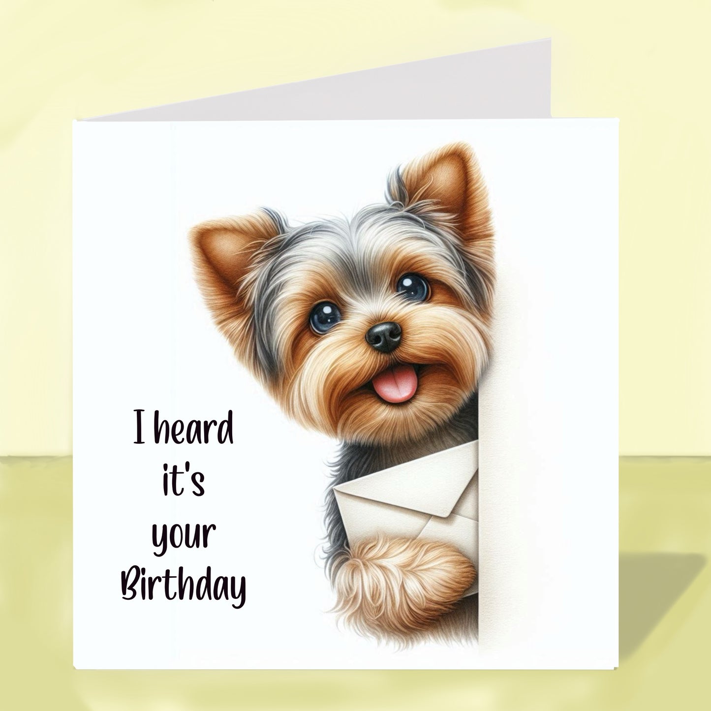 Yorkshire Terrier - Birthday Card