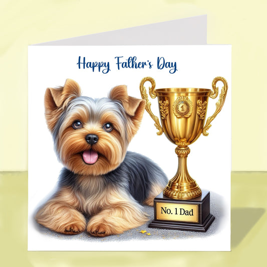Yorkshire Terrier - Father's Day Card